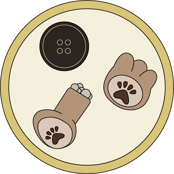 Teddy bear piece tracker